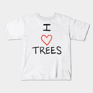 I Heart Trees Kids T-Shirt